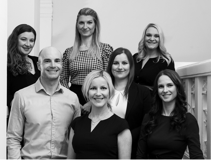 Graphic depicting a hexagonal cropped photo of an interior room design with grid lines along its borders.