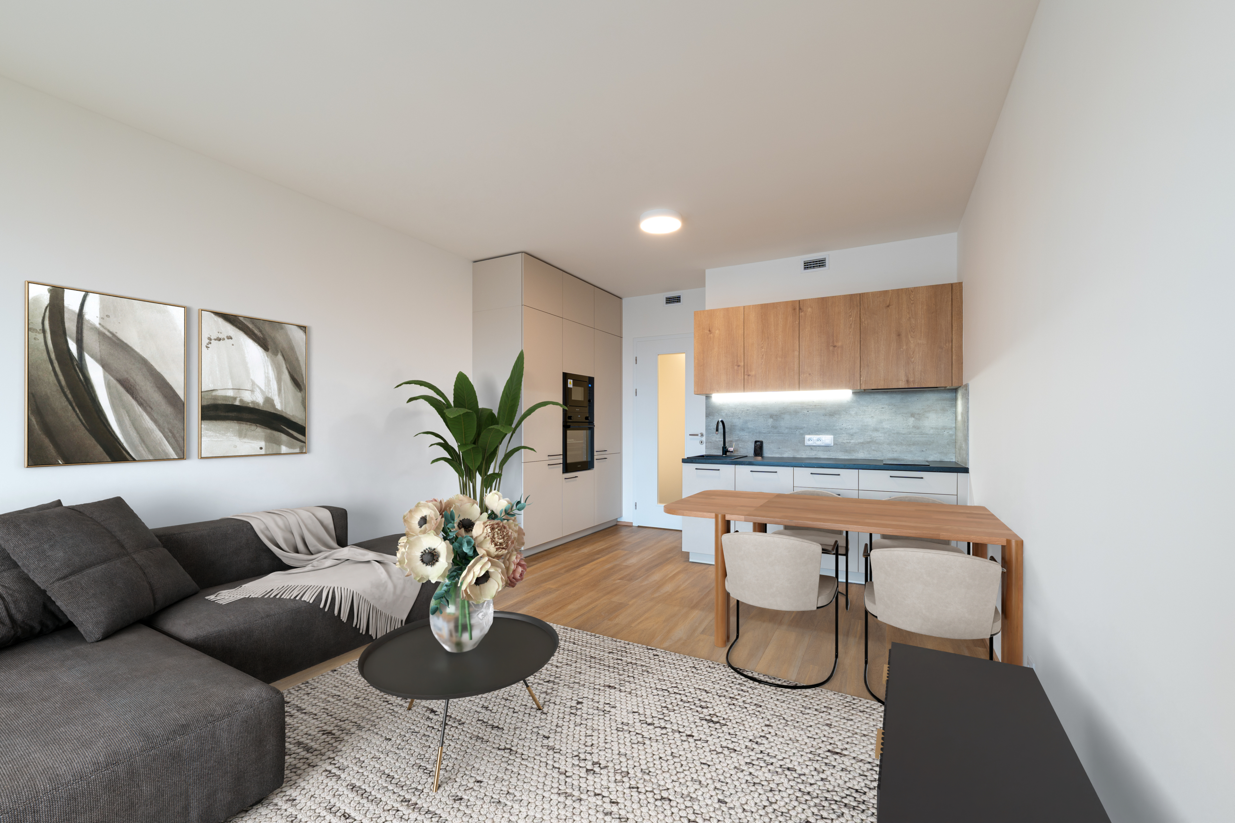 Vizualizace bytu Tesla Hloubětín